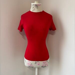 SKIMS Vibrant Red Short Sleeve Tee